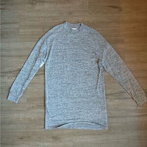 Aritzia Wilfred Free Verna Grey Marled Ling sleeve knit dress XXS NWT